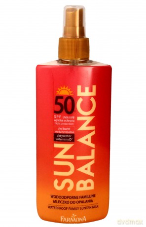 Farmona Sun Balance Mleczko do opalania wodoodporne familijne SPF50 spray 200ml