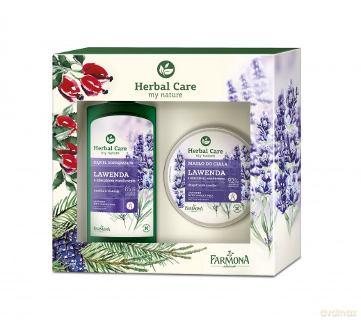 Farmona Zestaw prezentowy Herbal Care Lawenda (masło do ciała 200ml+kąpiel odprężająca 500ml)