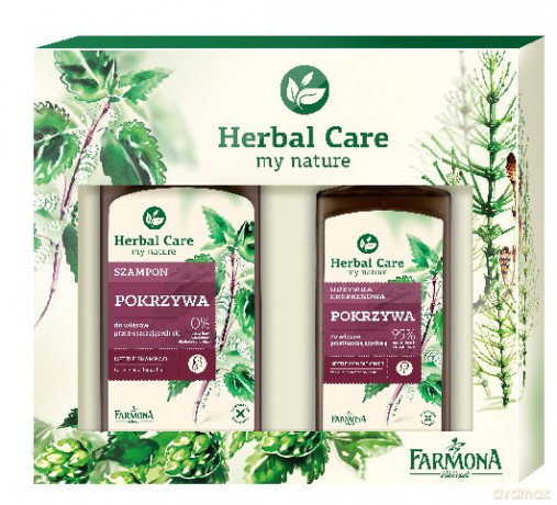 Farmona Zestaw prezentowy Herbal Care Pokrzywa (szampon 330ml+odżywka spray 200ml)