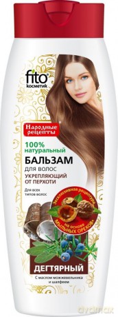 Fitocosmetics Balsam do włosów Dziegciowy przeciwłupieżowy 450ml