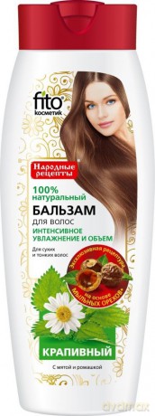 Fitocosmetics Balsam do włosów suchych i cienkich Pokrzywowy Nawilżający 450ml