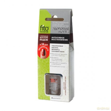 Fitocosmetics Odżywka wzmacniająca paznokcie z jodem - Intensywna regeneracja 8ml