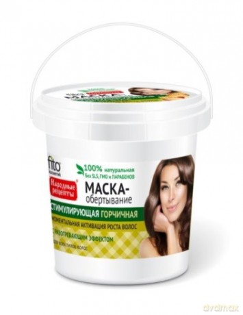 Fitocosmetics Przepisy Ludowe Maska do włosów musztardowa stymulująca - wiaderko 155ml