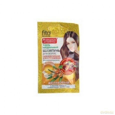 Fitocosmetics Szampon do włosów farbowanych Żółtkowy 15ml