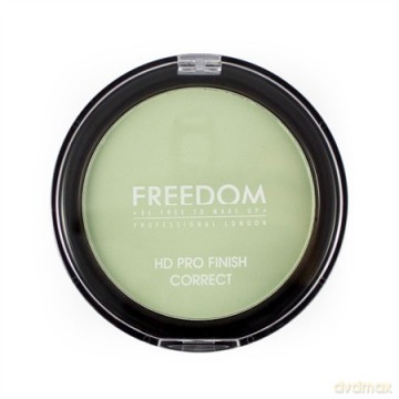 FREEDOM HD Pro Finish Correct (Mint Green) Puder prasowany zielony 4g