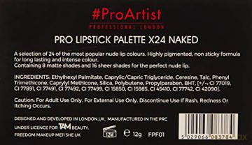 FREEDOM Pro Lipstik Palette x 24 Naked