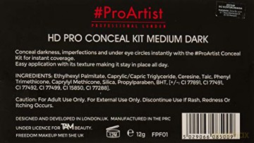 FREEDOM Pro Hd Conceal Kit Medium Dark Paleta Cieni