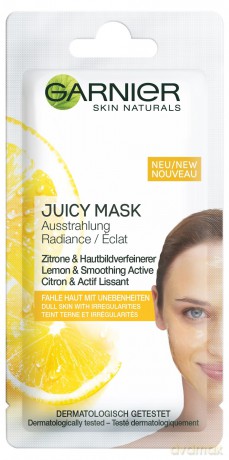 Garnier Skin Active Maseczka cytrynowa Juicy - cera z niedoskonałościami 8ml