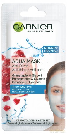 Garnier Skin Active Maseczka z granatem i gliceryną Aqua - cera odwodniona 8ml