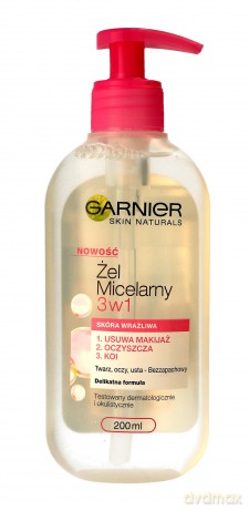 Garnier Skin Naturals Żel micelarny 3w1 - skóra wrażliwa 200ml