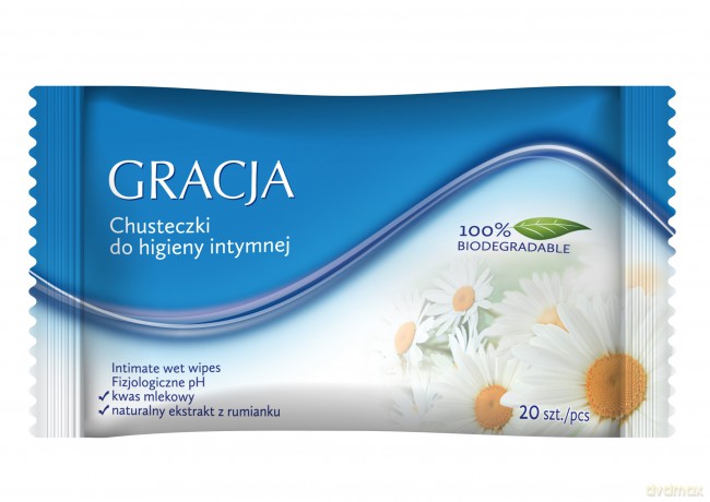 Gracja Chusteczki do higieny intymnej 1op.-20szt