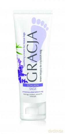 Gracja Krem kojący do stóp i ciężkich nóg Szałwia 100ml