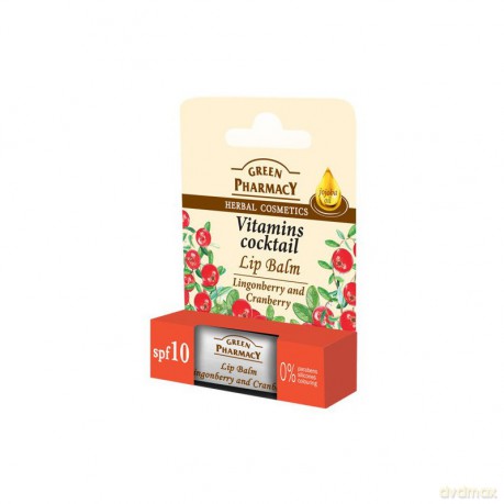 Green Pharmacy Lip Balm Balsam do ust Vitamins Coctail 1szt