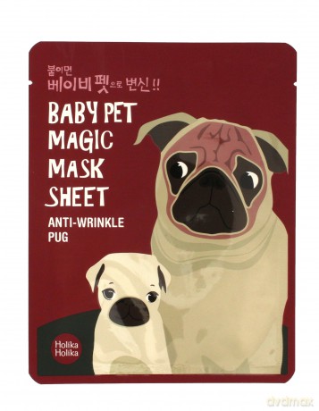 Holika Holika Baby Pet Magic Mask Sheet Maska w płacie Anti-Wrinkle Pug 1szt