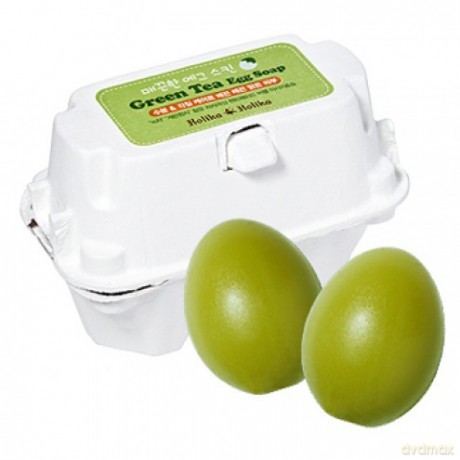 Holika Holika Green Tea Egg Soap Mydełko z zieloną herbatą do mycia 1op.-50gx2