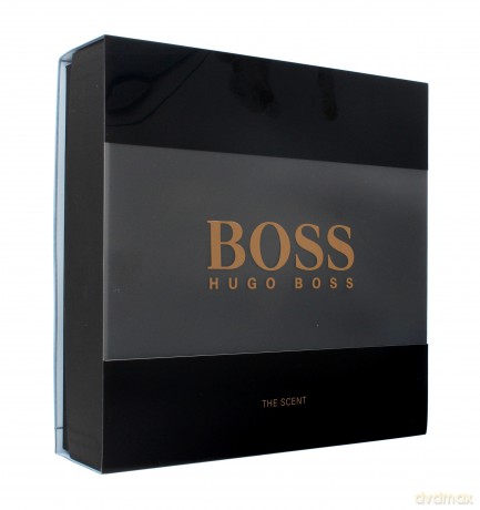 Hugo Boss The Scent Men Zestaw prezentowy (woda toalet.100ml+deo sztyft 75ml+żel pod prysznic 50ml)