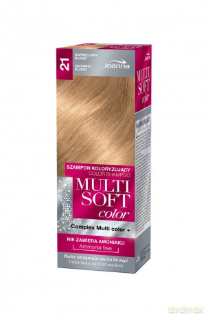 Joanna Multi Soft Color Szampon koloryzujący nr 21 Karmelowy Blond 1op.