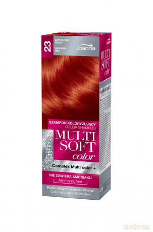 Joanna Multi Soft Color Szampon koloryzujący nr 23 Zmysłowy Rudy 1op.