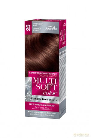 Joanna Multi Soft Color Szampon koloryzujący nr 25 Kasztanowy Brąz 1op.