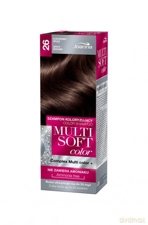 Joanna Multi Soft Color Szampon koloryzujący nr 26 Korzenny Brąz 1op.