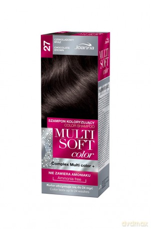 Joanna Multi Soft Color Szampon koloryzujący nr 27 Czekoladowy Brąz 1op.