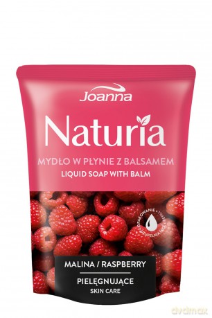 Joanna Naturia Mydło w płynie z balsamem Malina - zapas 300ml