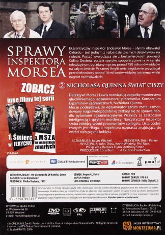 Sprawy inspektora Morse'a 2: Nicholasa Quinna świat ciszy [DVD]