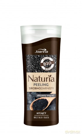 Joanna Naturia Peeling do ciała drobnoziarnisty Aktywny Węgiel 100g mini