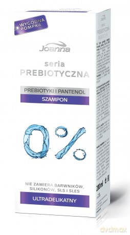 Joanna Prebiotic Line Szampon do włosów ultradelikatny i niskopieniący 200ml pompka