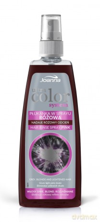 Joanna Ultra Color System Płukanka do włosów różowa w sprayu 150ml