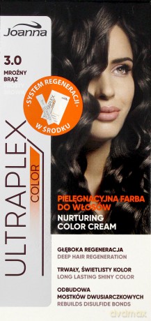 Joanna Ultraplex Color Farba pielęgnacyjna do włosów nr 3.0 Mroźny Brąz