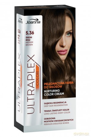 Joanna Ultraplex Color Farba pielęgnacyjna do włosów nr 5.36 Średni Brąz 1op.