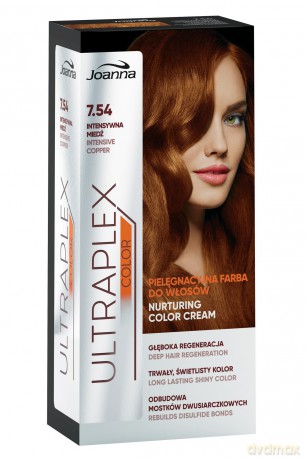 Joanna Ultraplex Color Farba pielęgnacyjna do włosów nr 7.54 Intensywna Miedź