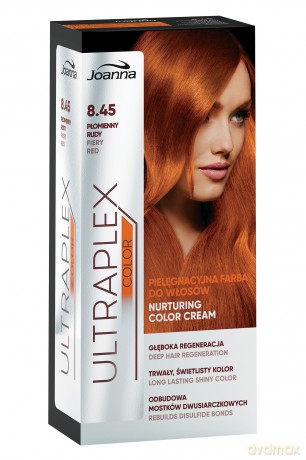 Joanna Ultraplex Color Farba pielęgnacyjna do włosów nr 8.45 Płomienny Rudy