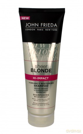 John Frieda Sheer Blonde Szampon odświeżający kolor włosów blond Hi-Impact 250ml new
