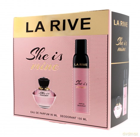 La Rive for Woman She Is Mine Zestaw prezentowy (woda perfumowana 90ml+deo spray 150ml)