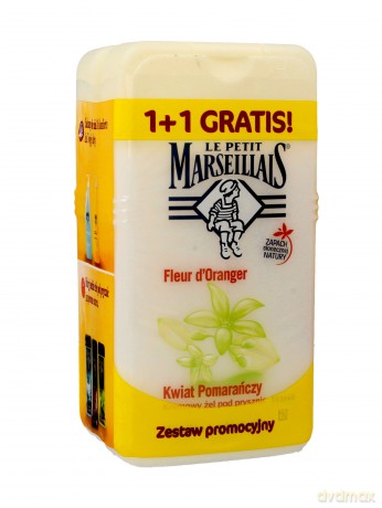 Le Petit Marseillais Żel pod prysznic Kwiat Pomarańczy 1+1 gratis (250mlx2)