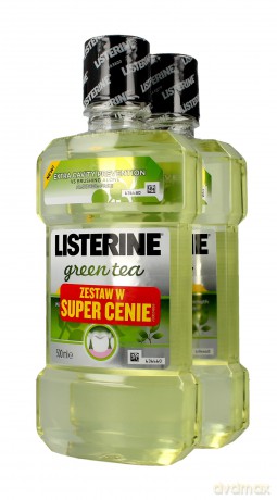 Listerine Green Tea Płyn do płukania jamy ustnej DUO 500ml x 2