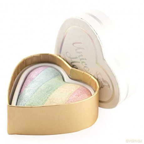 Makeup Revolution I Heart Makeup Blushing Hearts Rozświetlacz do twarzy Unicorns Heart 10g