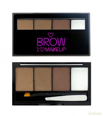 Makeup Revolution I Heart Makeup Brows Kit Zestaw do makijażu brwi I Woke Up This Groomed 3g