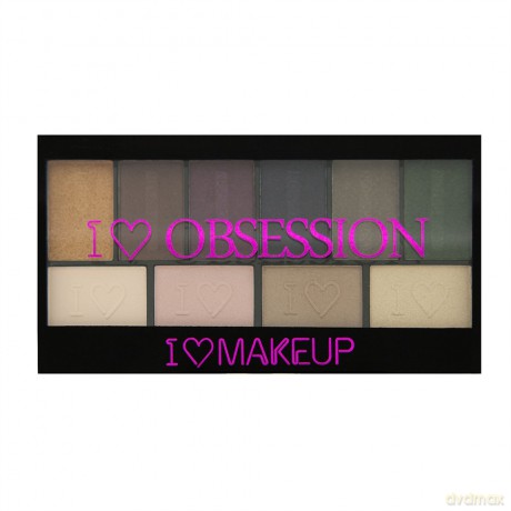 Makeup Revolution I Heart Makeup Palette Zestaw cieni do powiek Obsession West end Girls 17g (10 kolorów)