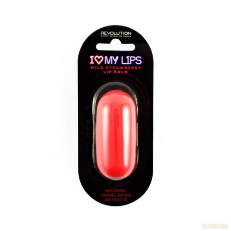Makeup Revolution I Heart My Lips Balsam do ust Wild Strawberry - Poziomka 6g