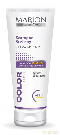 Marion Color Esperto Szampon srebrny ultra mocny do włosów blond i siwych 200ml