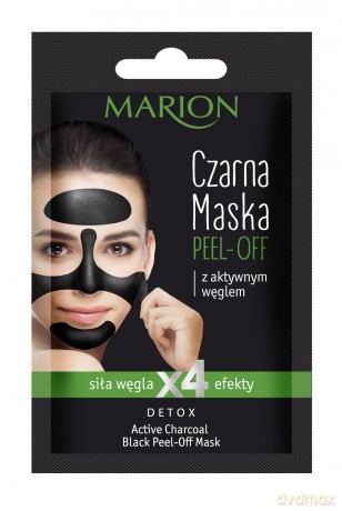 Marion Detox Aktywny Węgiel Maska czarna peel-off 6g