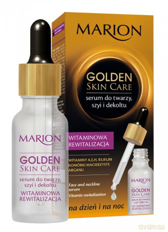 Marion Golden Skin Care Serum Witaminowa Rewitalizacja do twarzy ,szyi i dekoltu 20ml