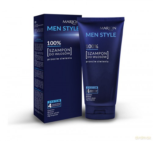 Marion Men Style 100% Szampon do włosów przeciw siwieniu 150g