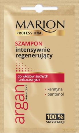 Marion Professional Argan Organiczny Szampon do włosów intensywnie regenerujący 10g - saszetka