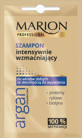 Marion Professional Argan Organiczny Szampon do włosów intensywnie wzmacniający 10g - saszetka