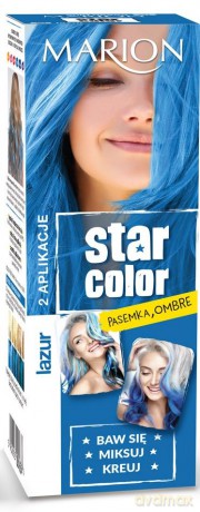 Marion Star Color Krem koloryzujący nr 163 Lazur 1op (2 x 35ml)