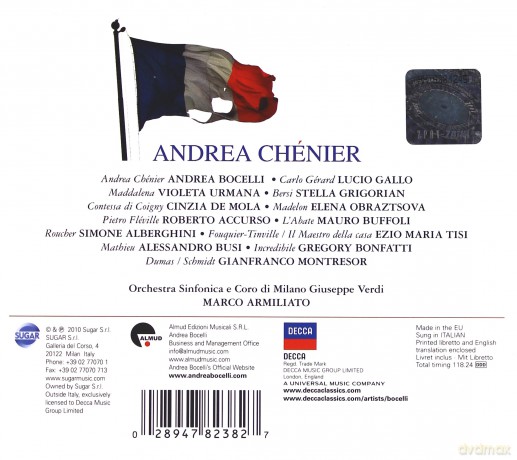 Andrea Bocelli: Giardano: Andrea Chenier [2CD]
